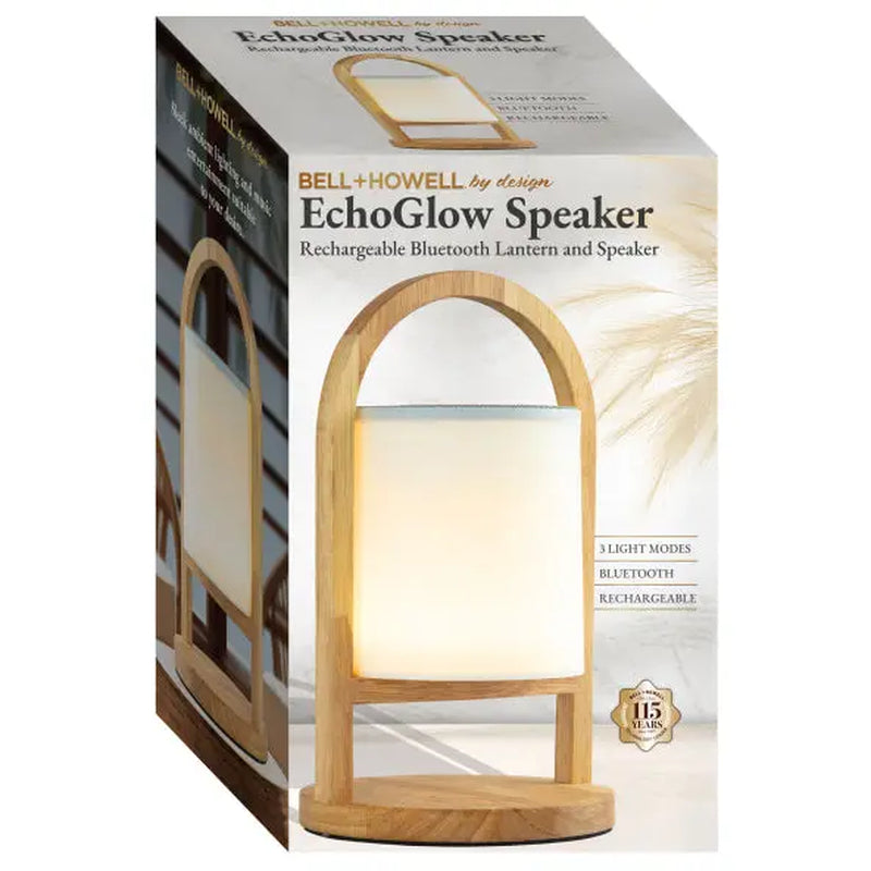 Echoglow Speaker Light - Rechargeable, Bluetooth, LED
